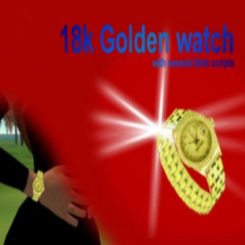 Second Life Marketplace - 18k gold watch